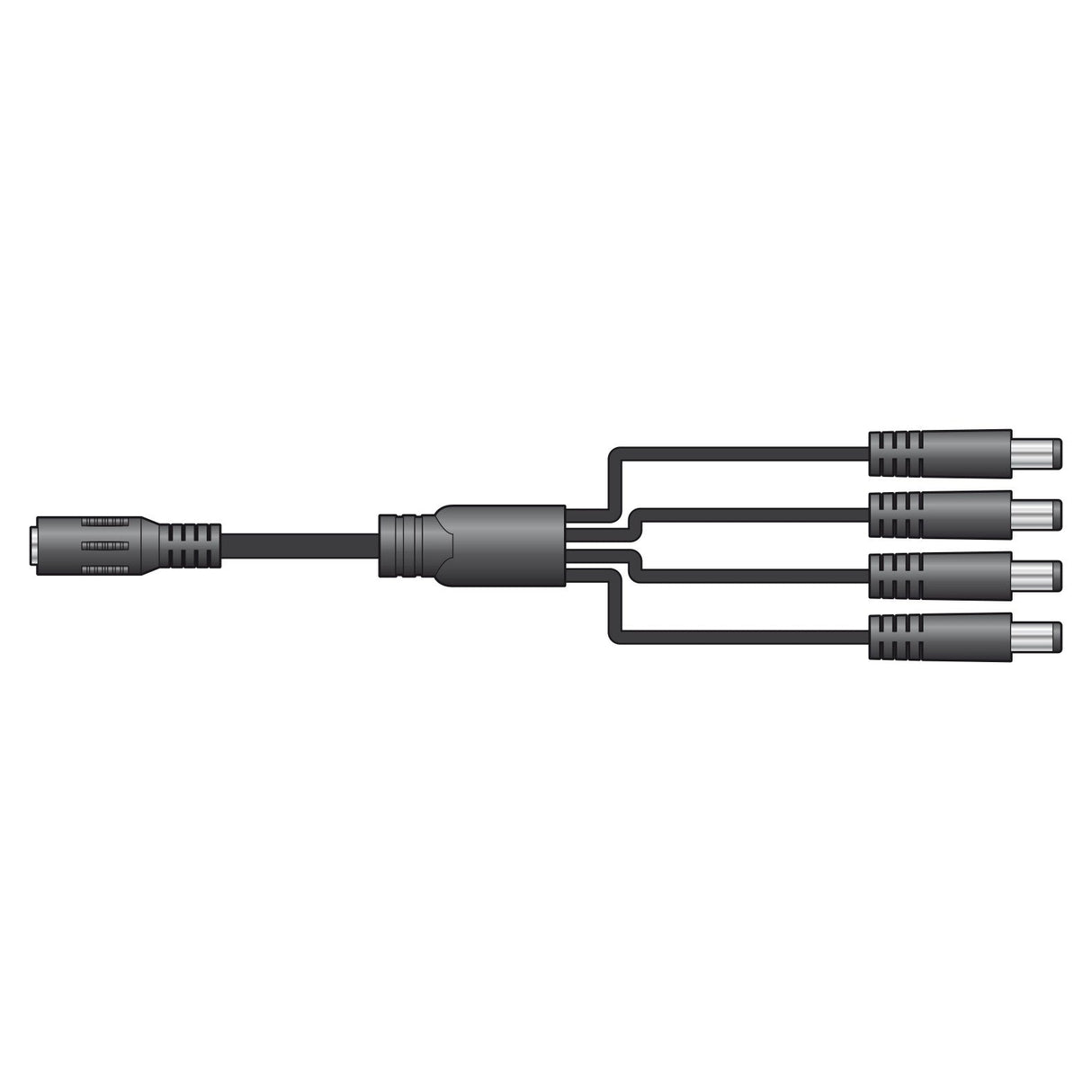 Mercury Adaptor 2.1mm DC Power Socket - 4 x 2.1mm DC Jack Plugs