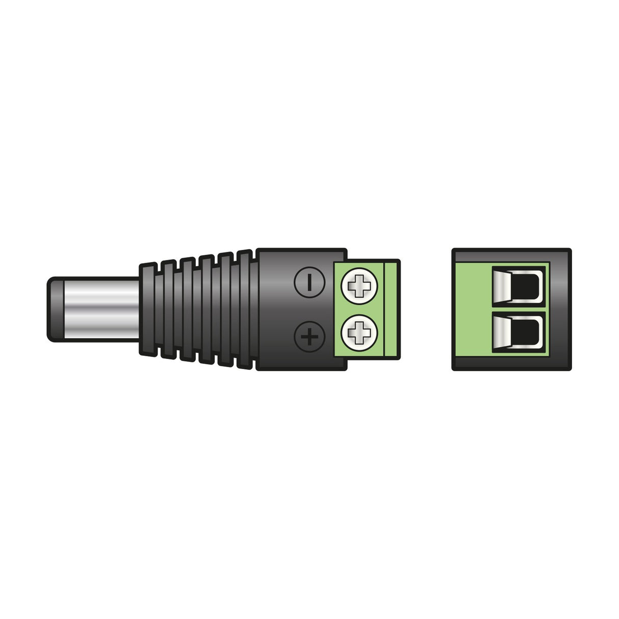 Mercury 2.5mm DC Plug with Screw Terminals