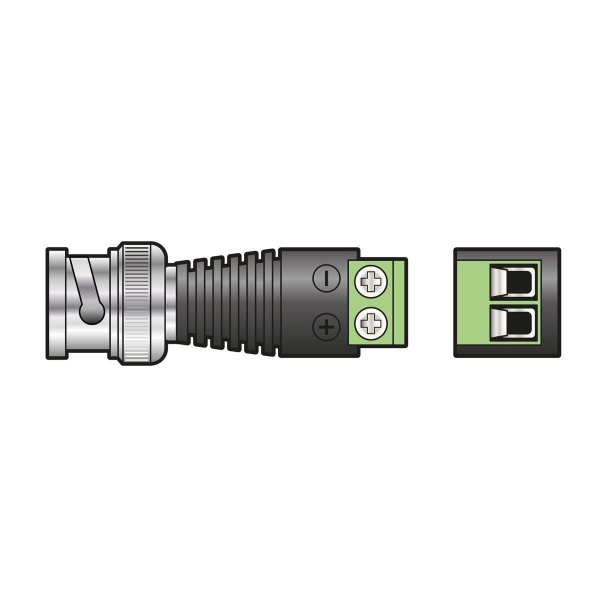 Mercury BNC Coaxial Plug with Screw-In Terminals