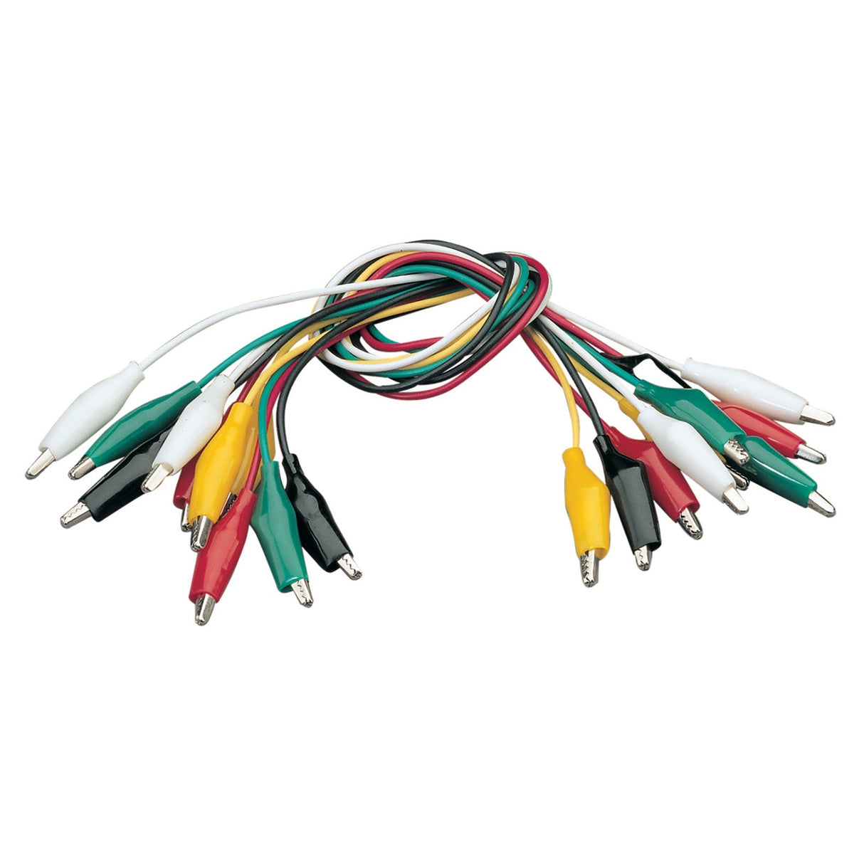 Mercury Test Leads With 25mm Crocodile Clips - 10 Pack