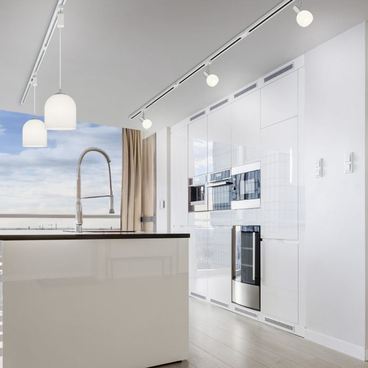 DUOline Dome Spotlight – Satin Nickel