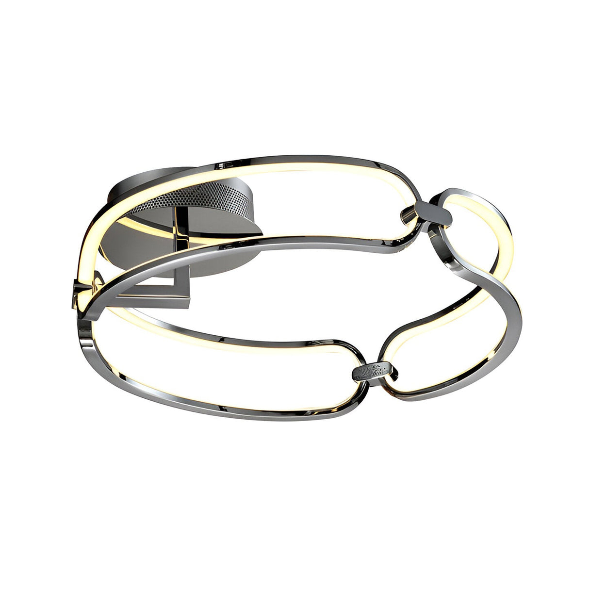 Colette Dimmable LED Small Semi-Flush Light 37W 3000K - Chrome