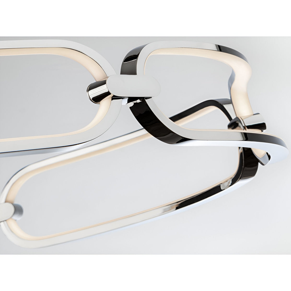 Colette Dimmable LED Large Semi-Flush Light 65W 3000K - Chrome