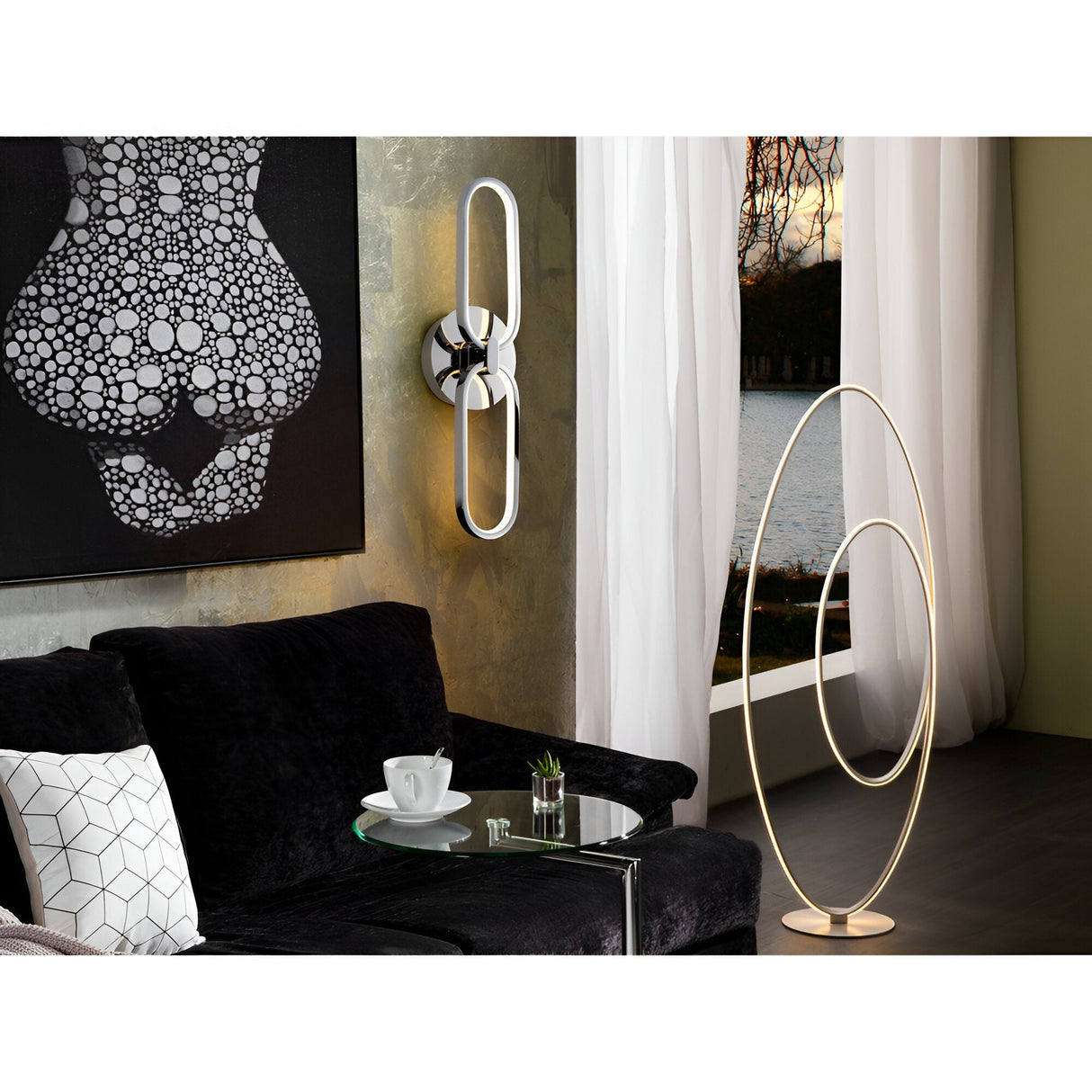 Colette LED Wall Light 12W 3000K - Chrome