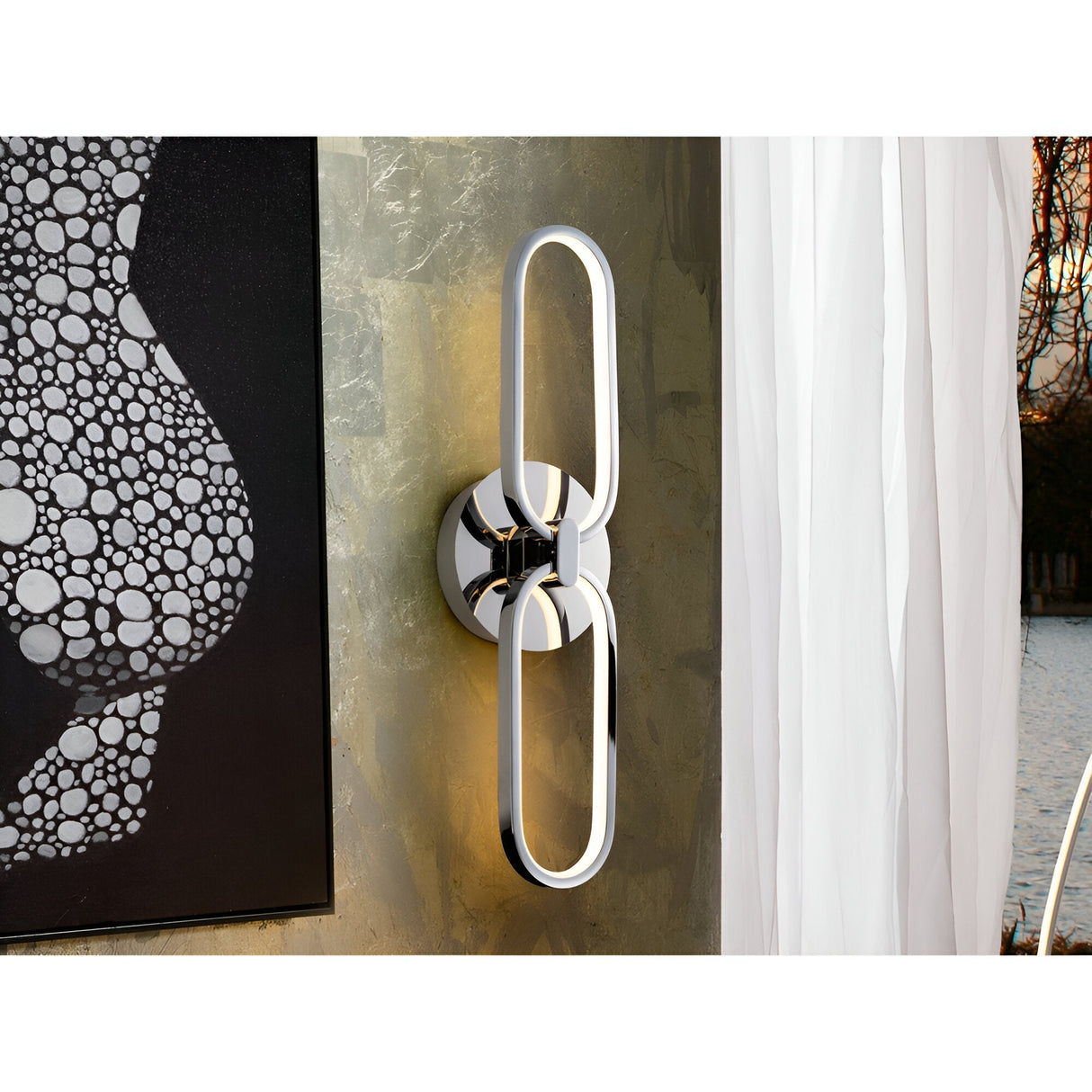 Colette LED Wall Light 12W 3000K - Chrome