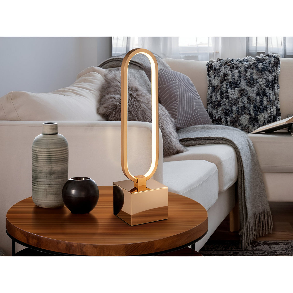 Colette LED Table Lamp 10W 3000W - Rose Gold