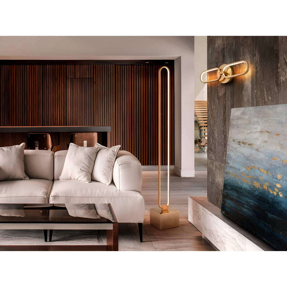 Colette LED Floor Lamp 32.4W 3000K - Rose Gold