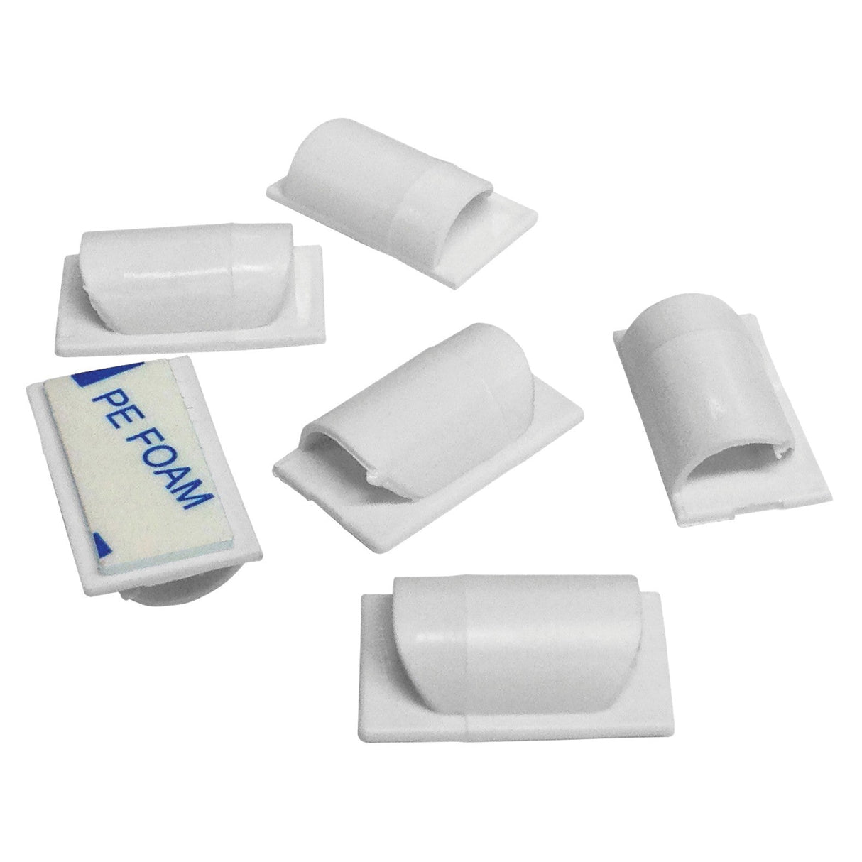 D-Line Cable Tidy Clips (Pack Of 20) - White