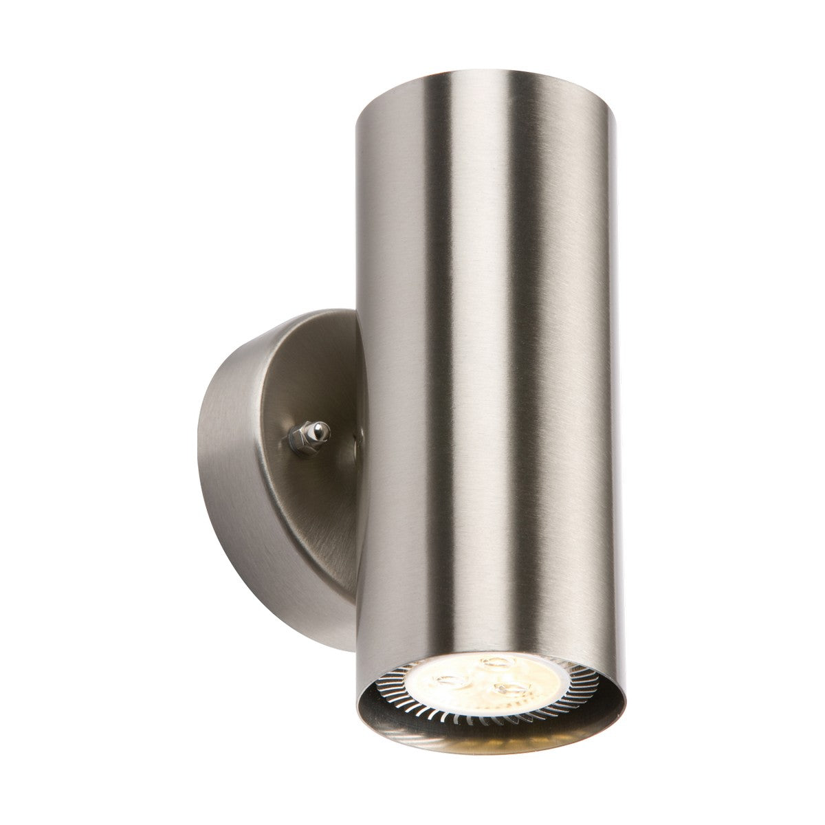 IP20 230V 2x35W max. GU10 Stainless Steel Wall Light