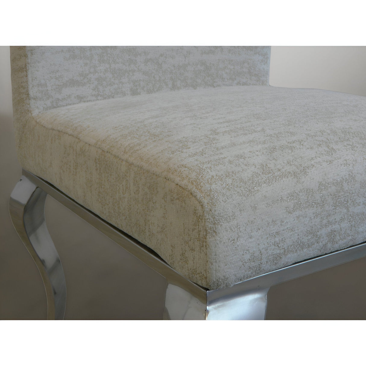 Barroque Fabric Dining Chair - Beige