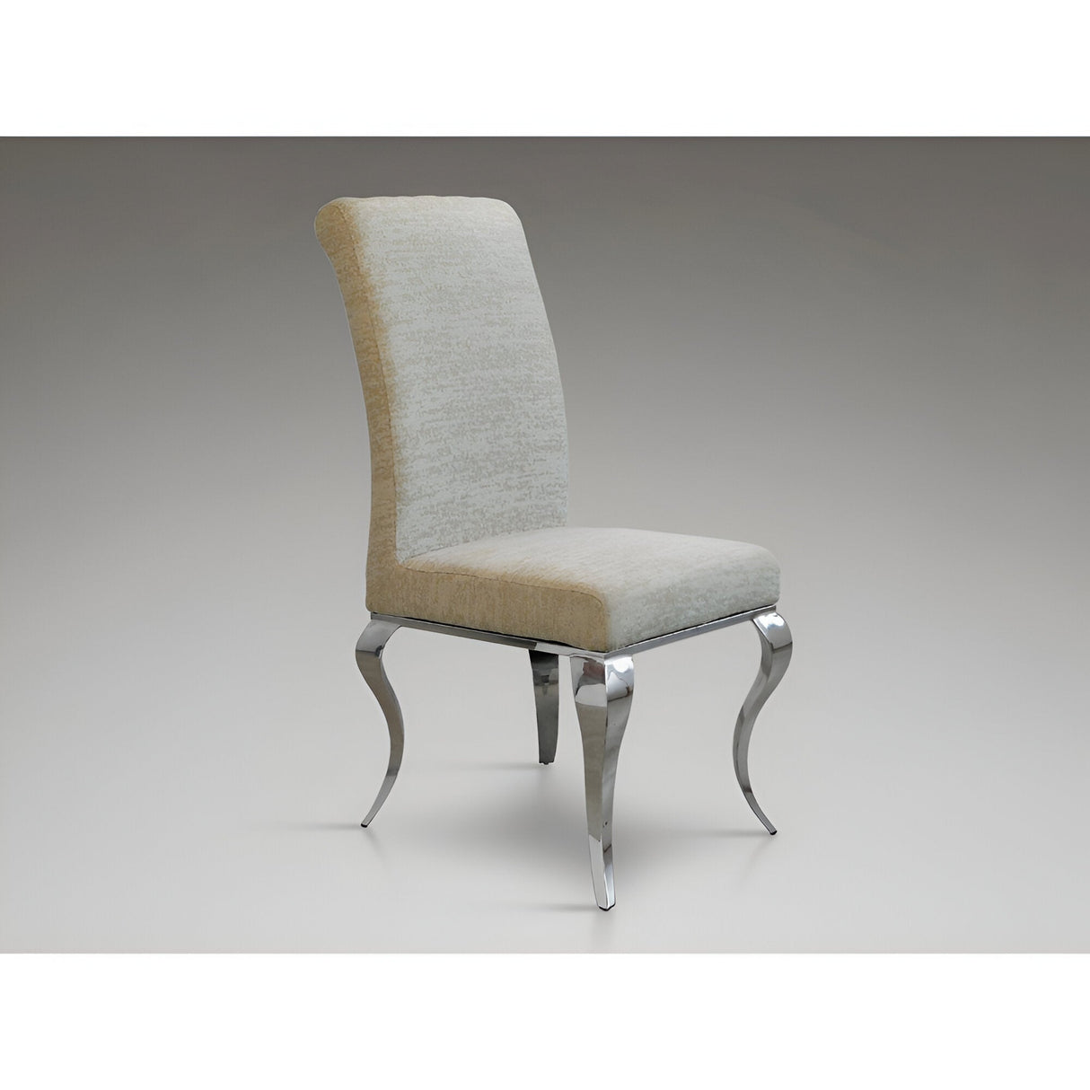 Barroque Fabric Dining Chair - Beige