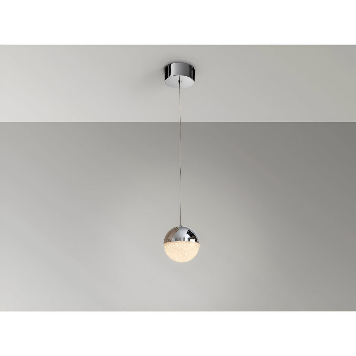 Sphere Small LED Pendant Light 4.8W 3000W - Chrome
