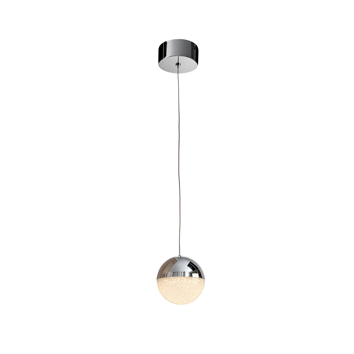 Sphere Small LED Pendant Light 4.8W 3000W - Chrome