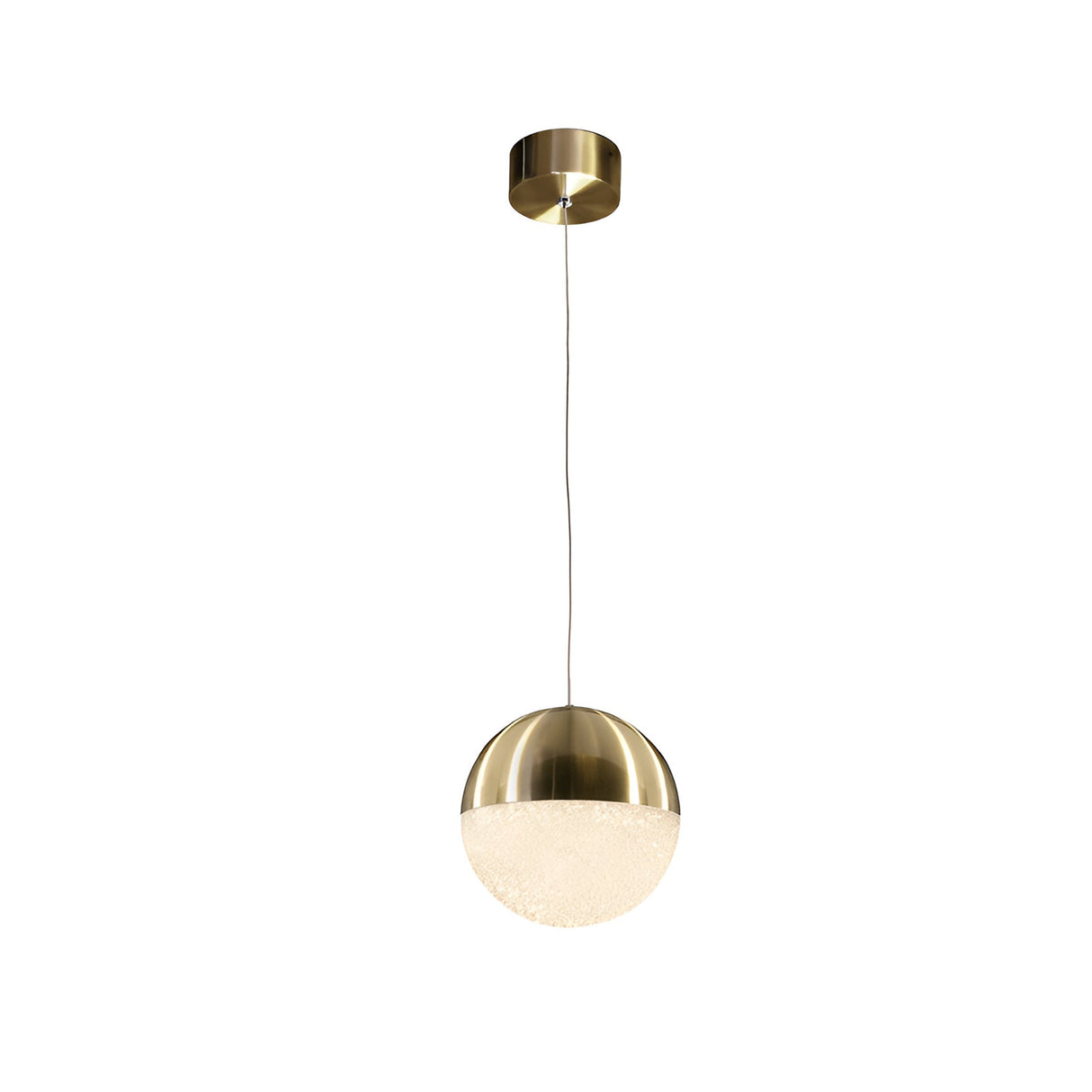 Sphere LED Pendant Light 9.6W 3000W - Brass