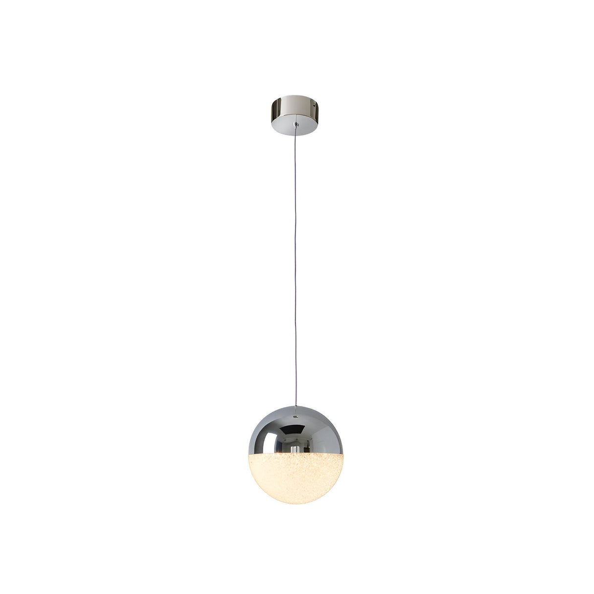 Sphere Large LED Pendant Light 9.6W 3000W - Chrome