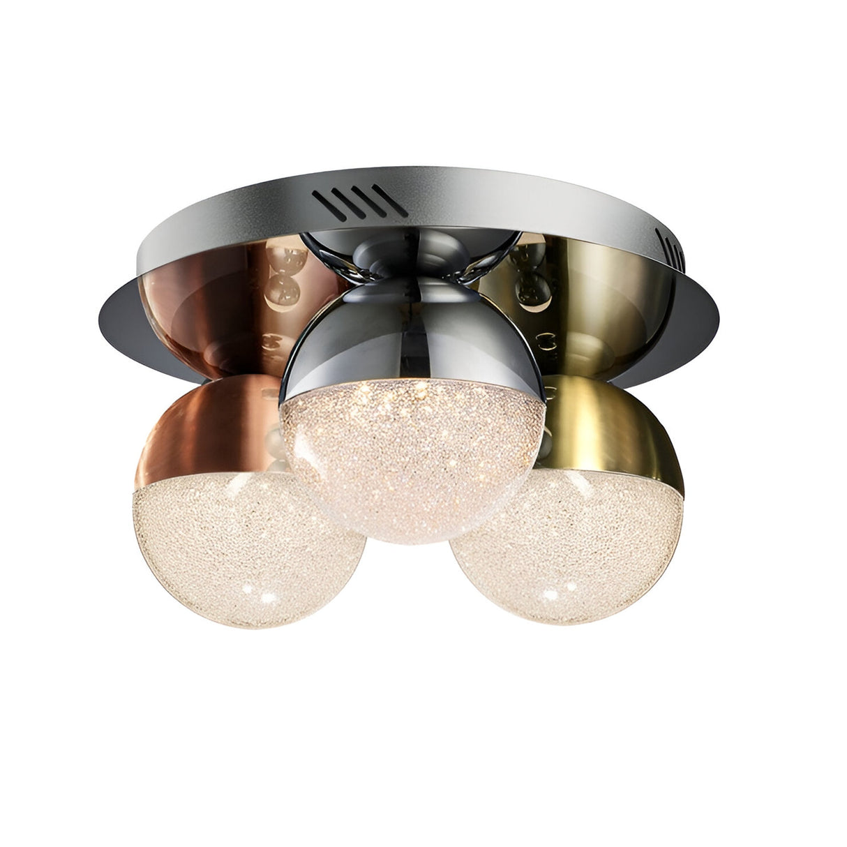 Sphere Dimmable LED Semi-Flush Light - Multicoloured (With Remote Control)