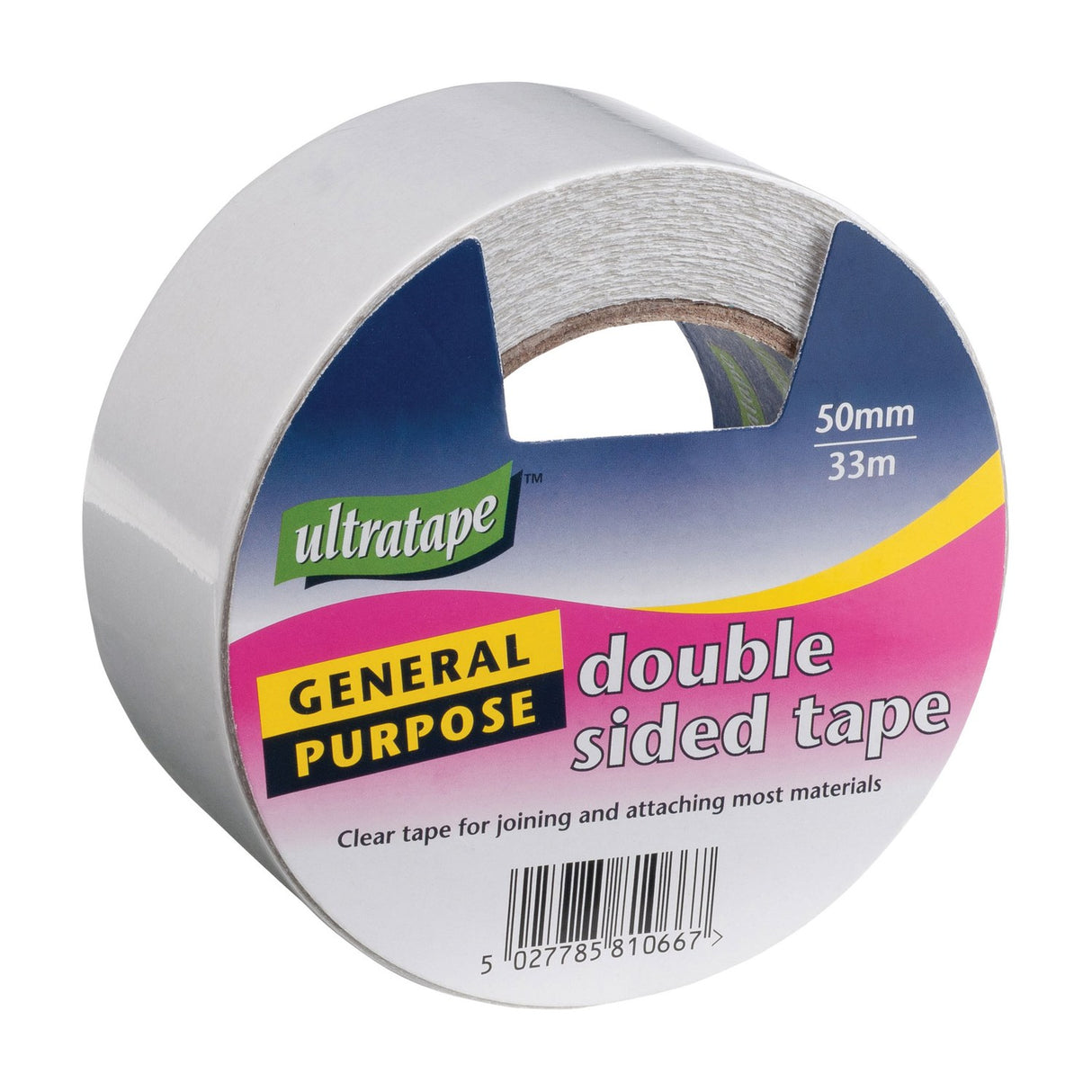Ultra Tape DST5033 Double Sided Tape 50mm x 33m Roll