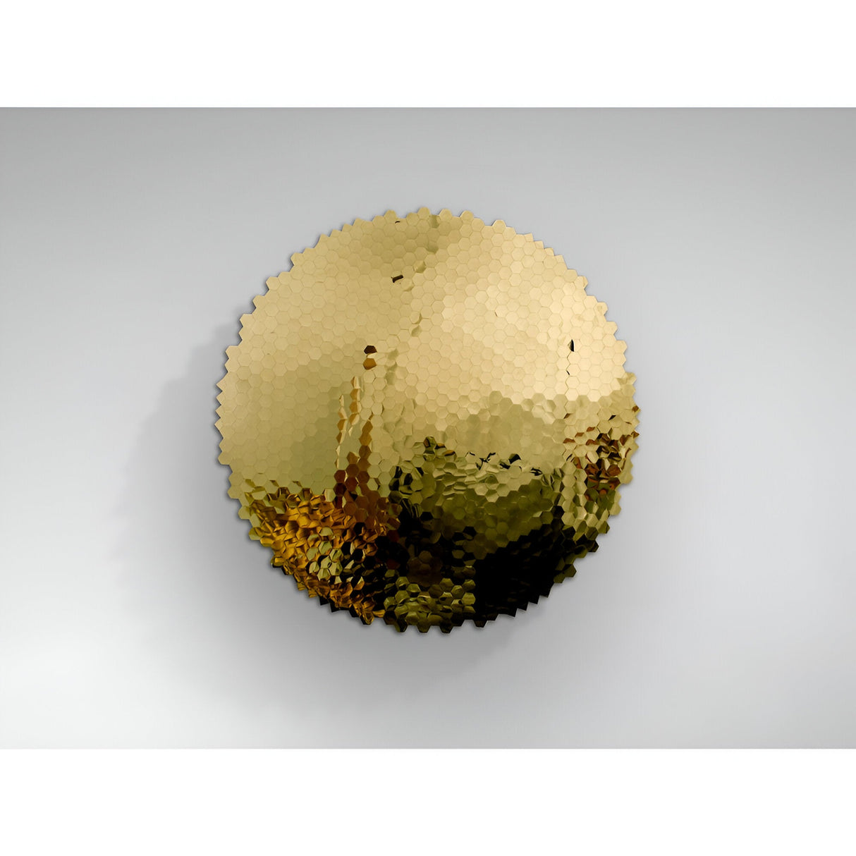 Matrix Gold Stainless Steel Wall Art - 100cm