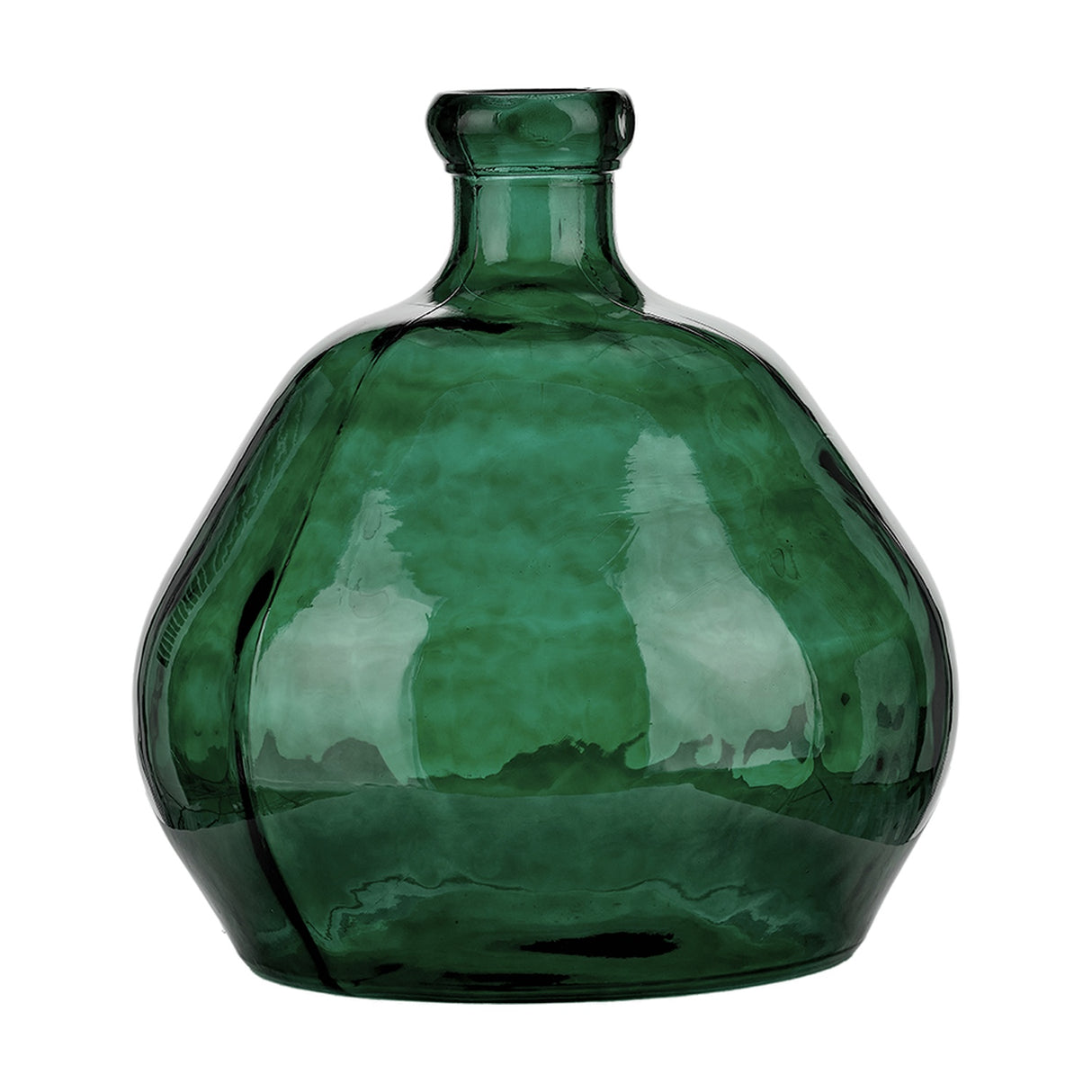 Sea Green Organic Shaped Recycled Glass Vase - 50cm