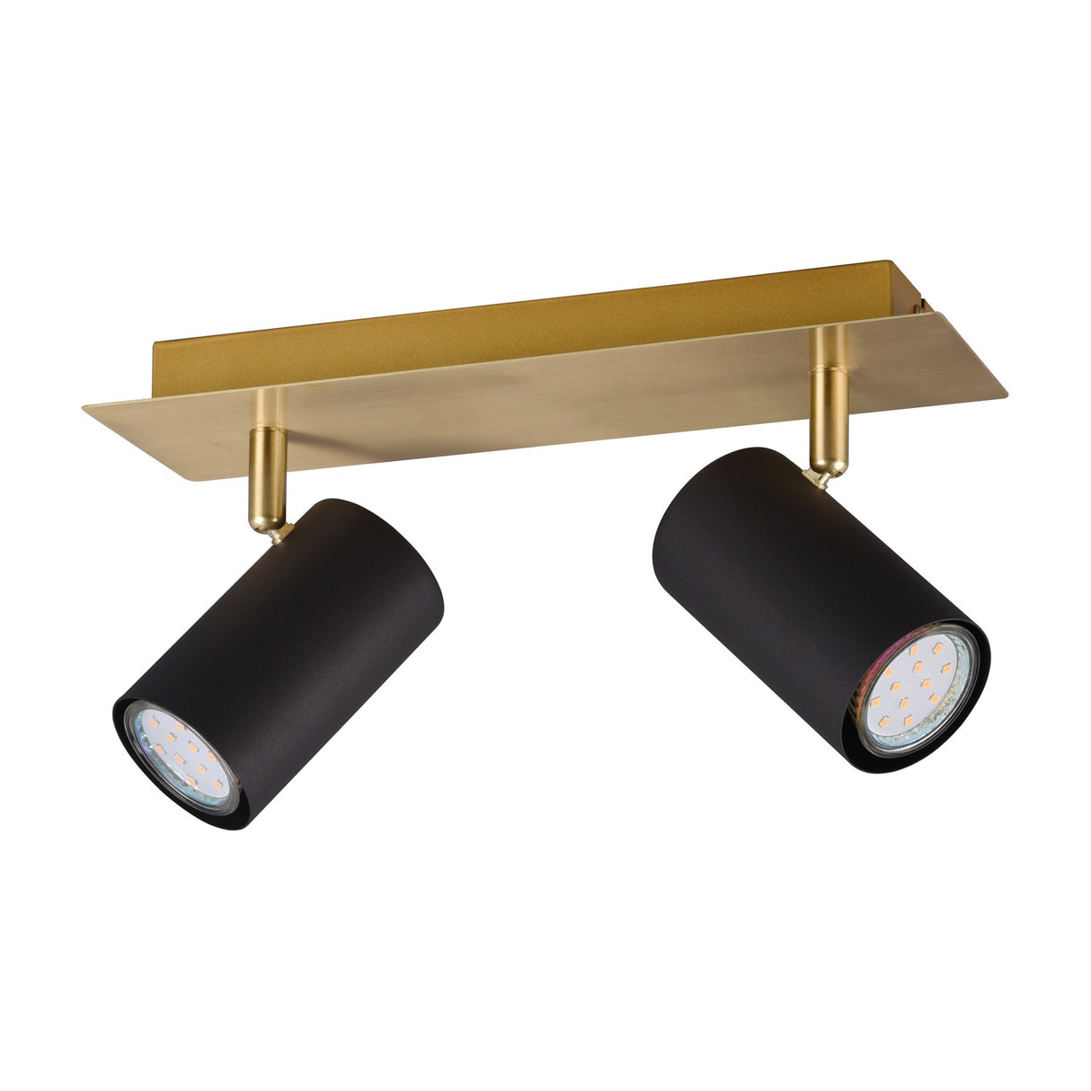 Marley 2 Light Spotlight – Black & Gold