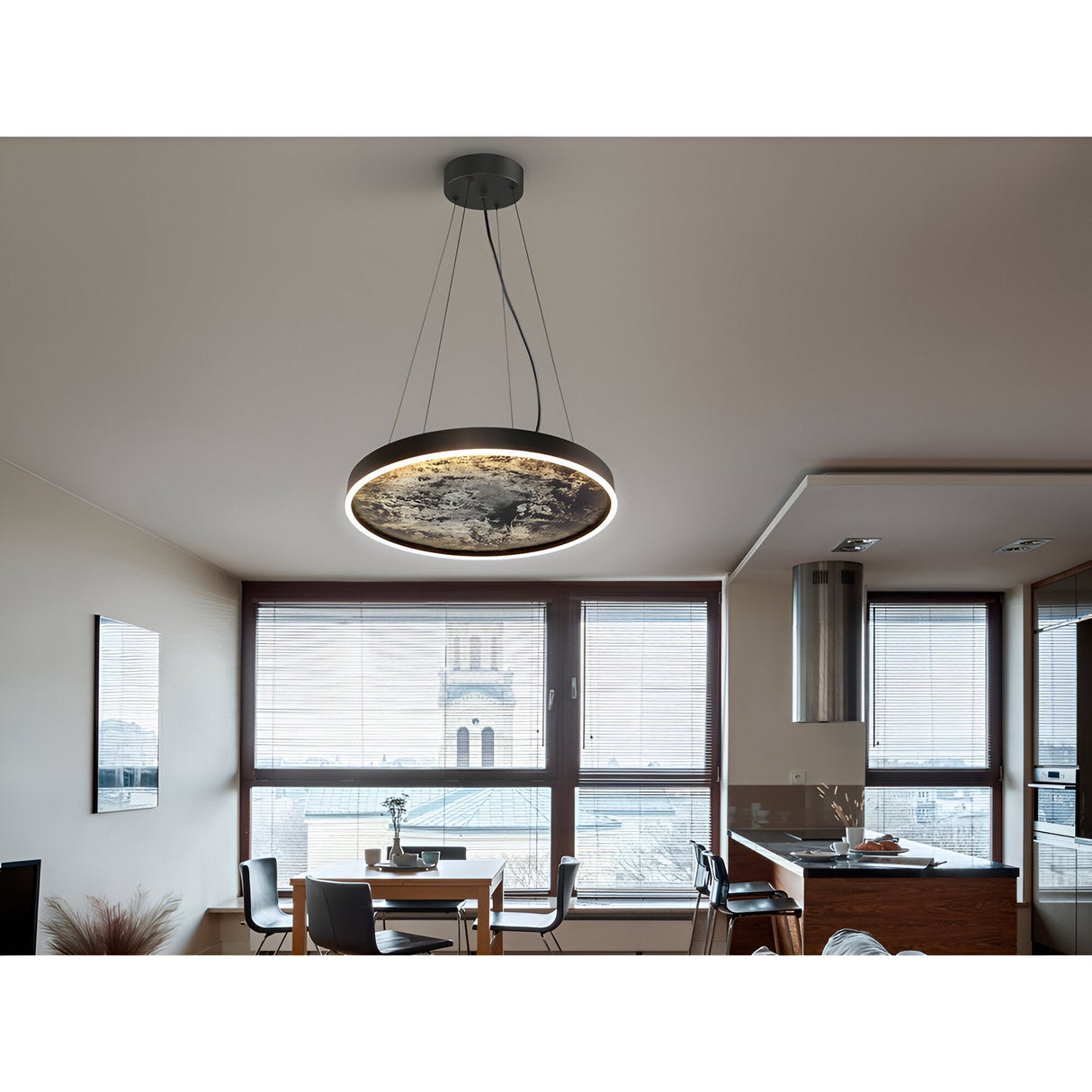 Stone CCT LED Suspension Light 95W 3000K-6000K - Multicoloured