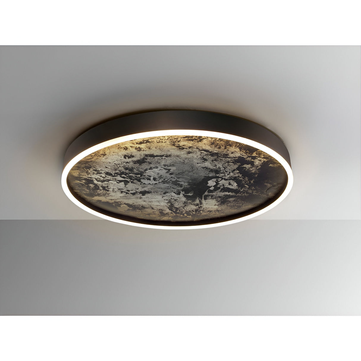 Stone Large CCT LED Flush Ceiling Light 95W 3000-6000K - Multicoloured