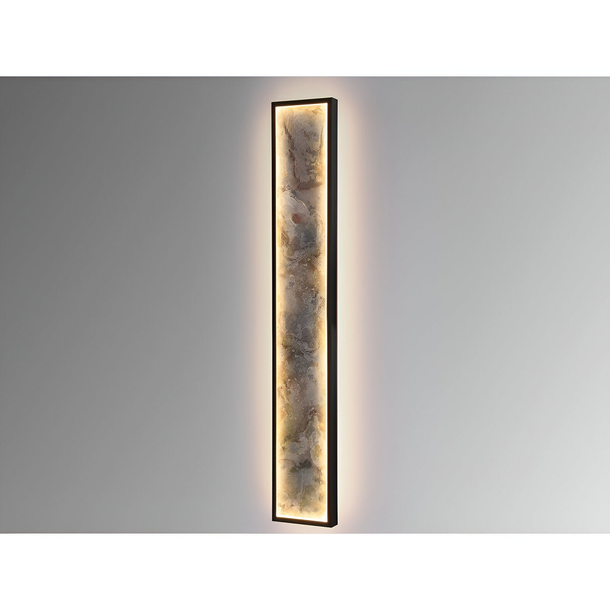 Stone Rectangle Large CCT LED Wall/Flush Ceiling Light - Multicoloured