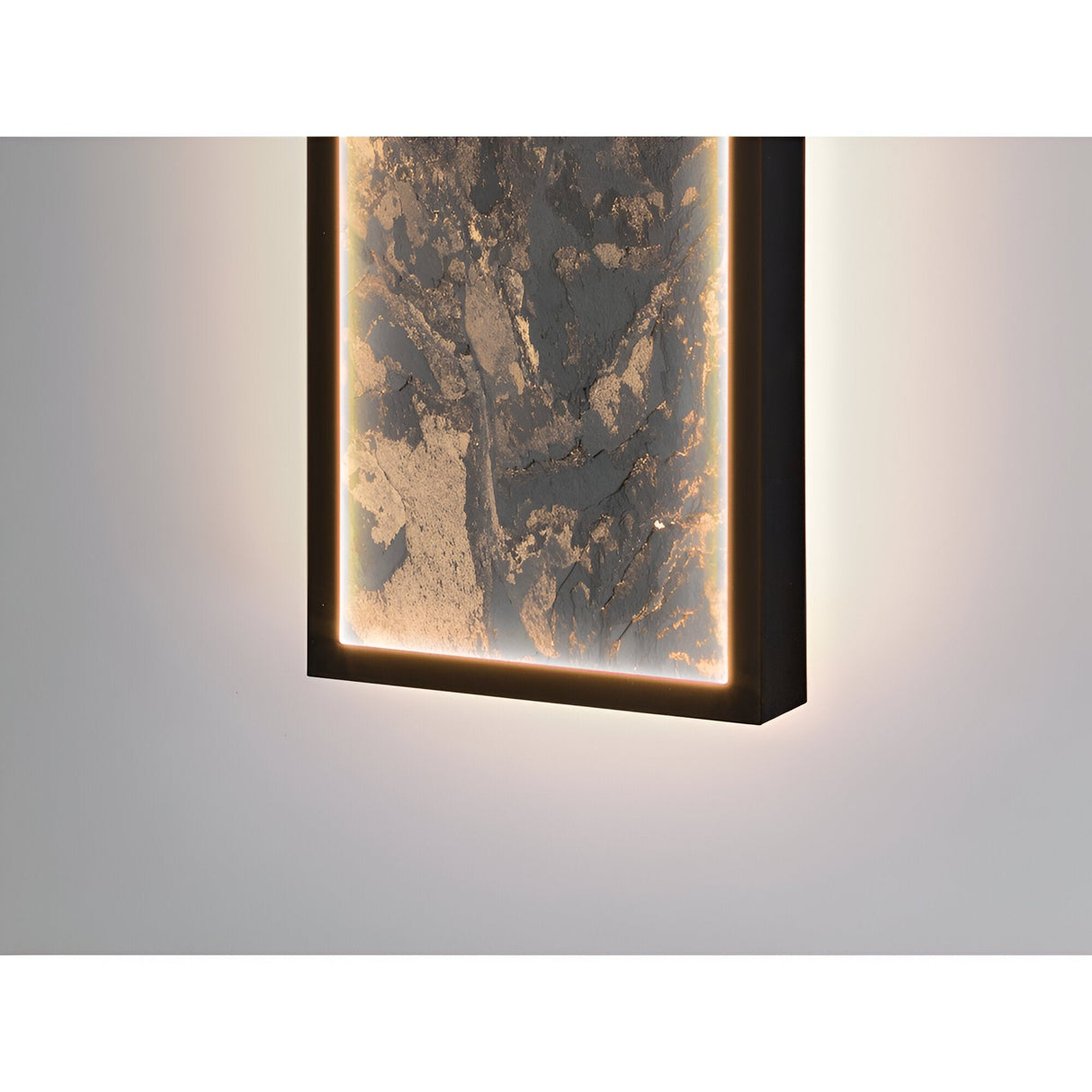 Stone Rectangle Large CCT LED Wall/Flush Ceiling Light - Multicoloured