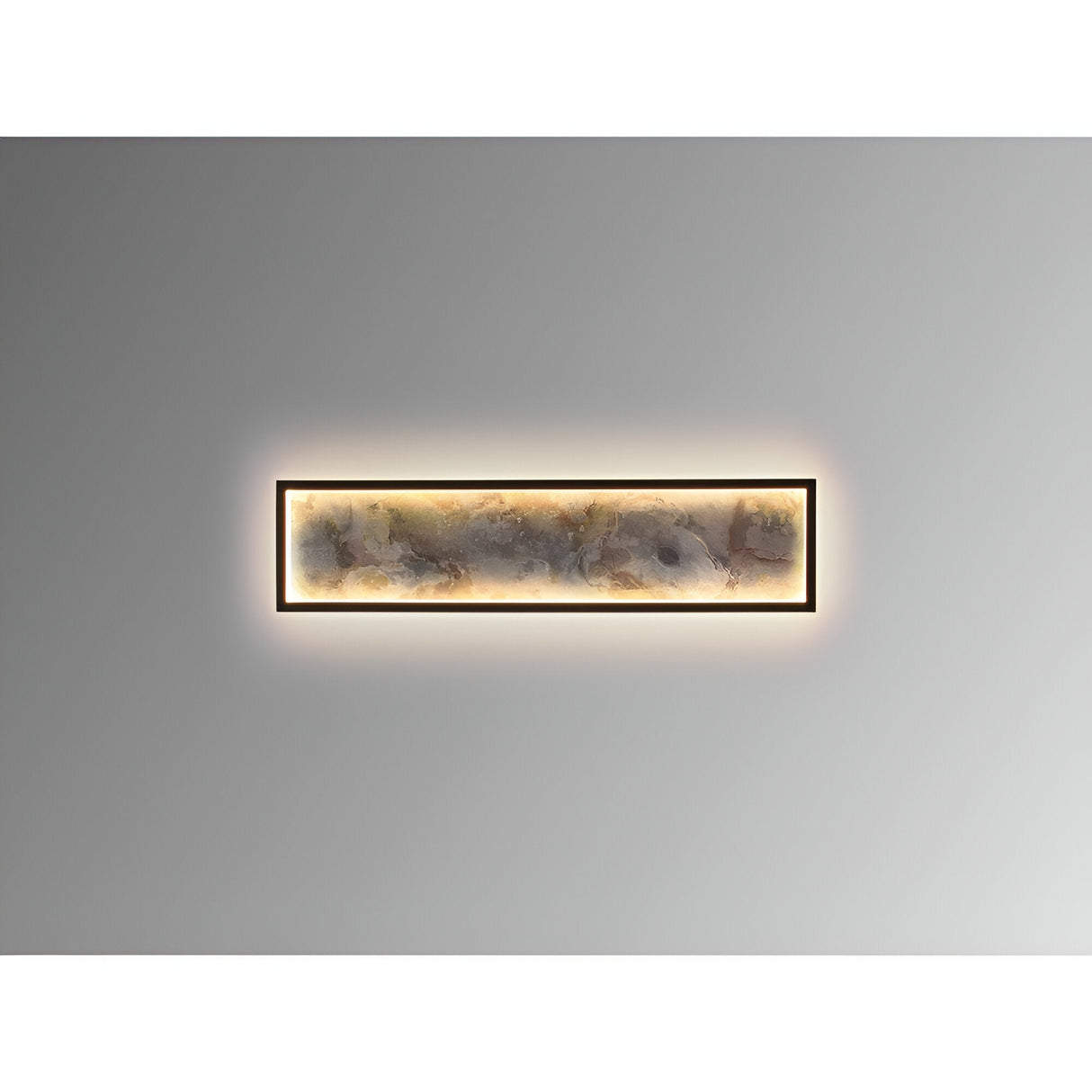 Stone Rectangle Small CCT LED Wall/Flush Ceiling Light - Multicoloured