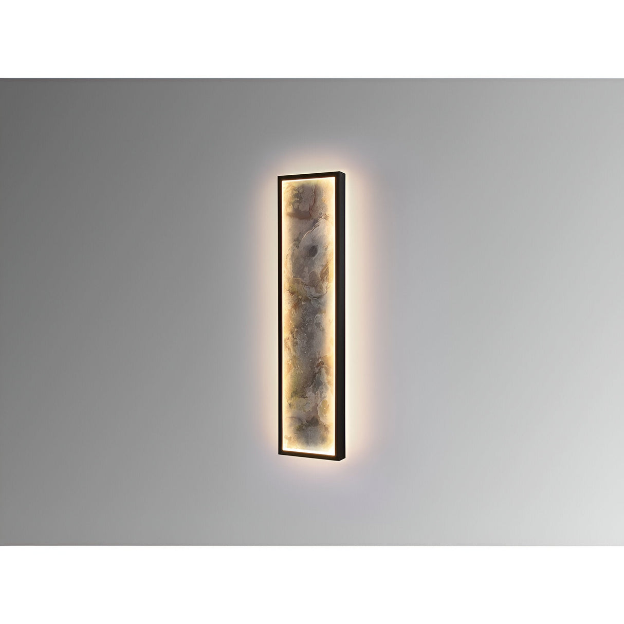 Stone Rectangle Small CCT LED Wall/Flush Ceiling Light - Multicoloured
