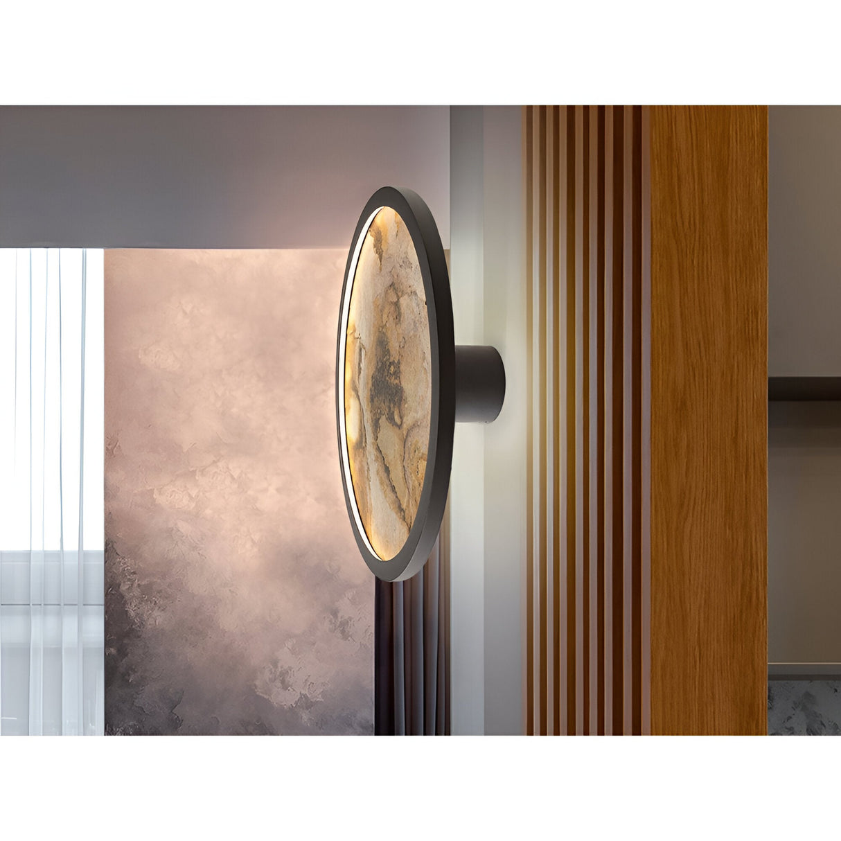 Stone Large Small CCT LED Wall/Semi-Flush Ceiling Light - Multicoloured