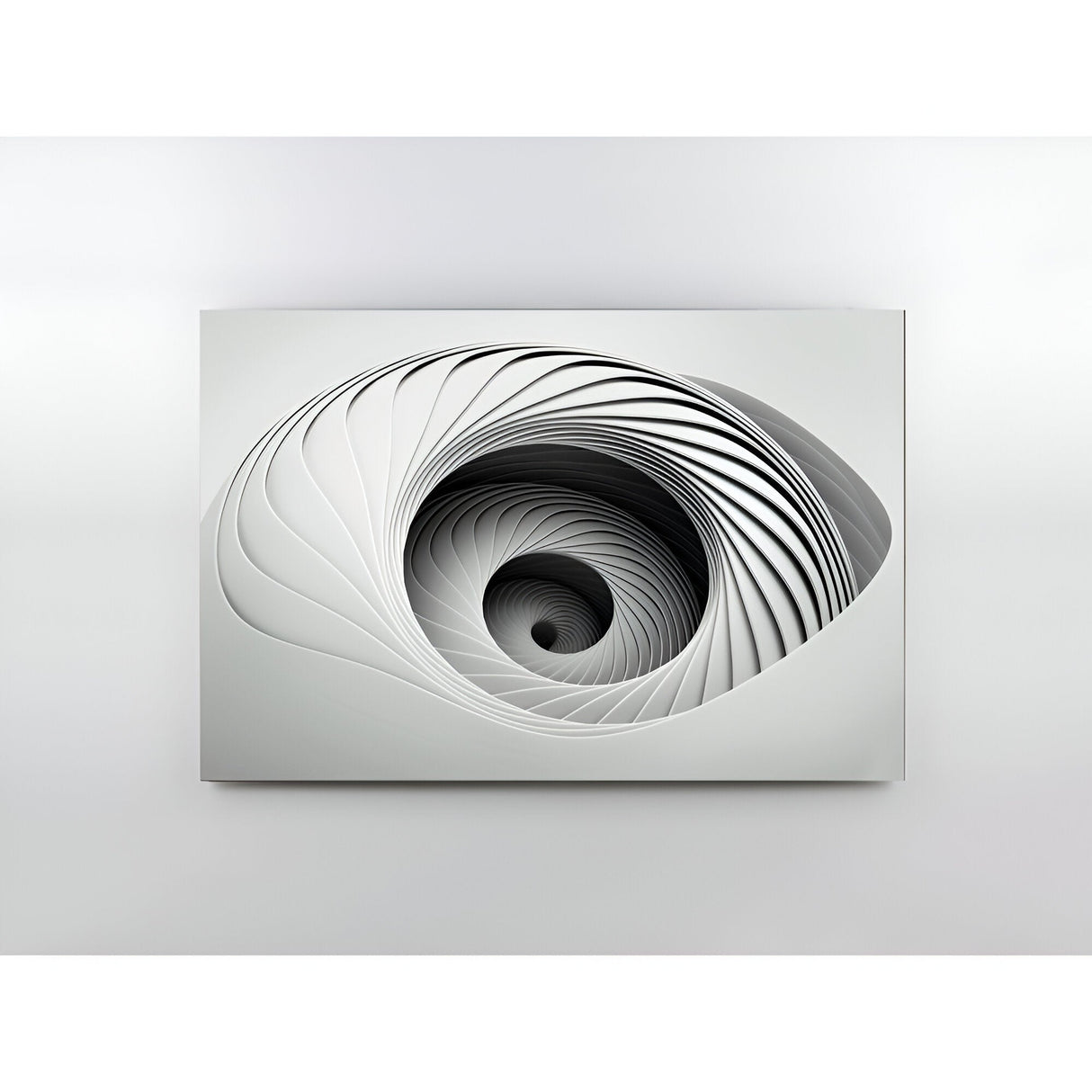 Morphia Black & White Spiral Photography Print – 150x100cm