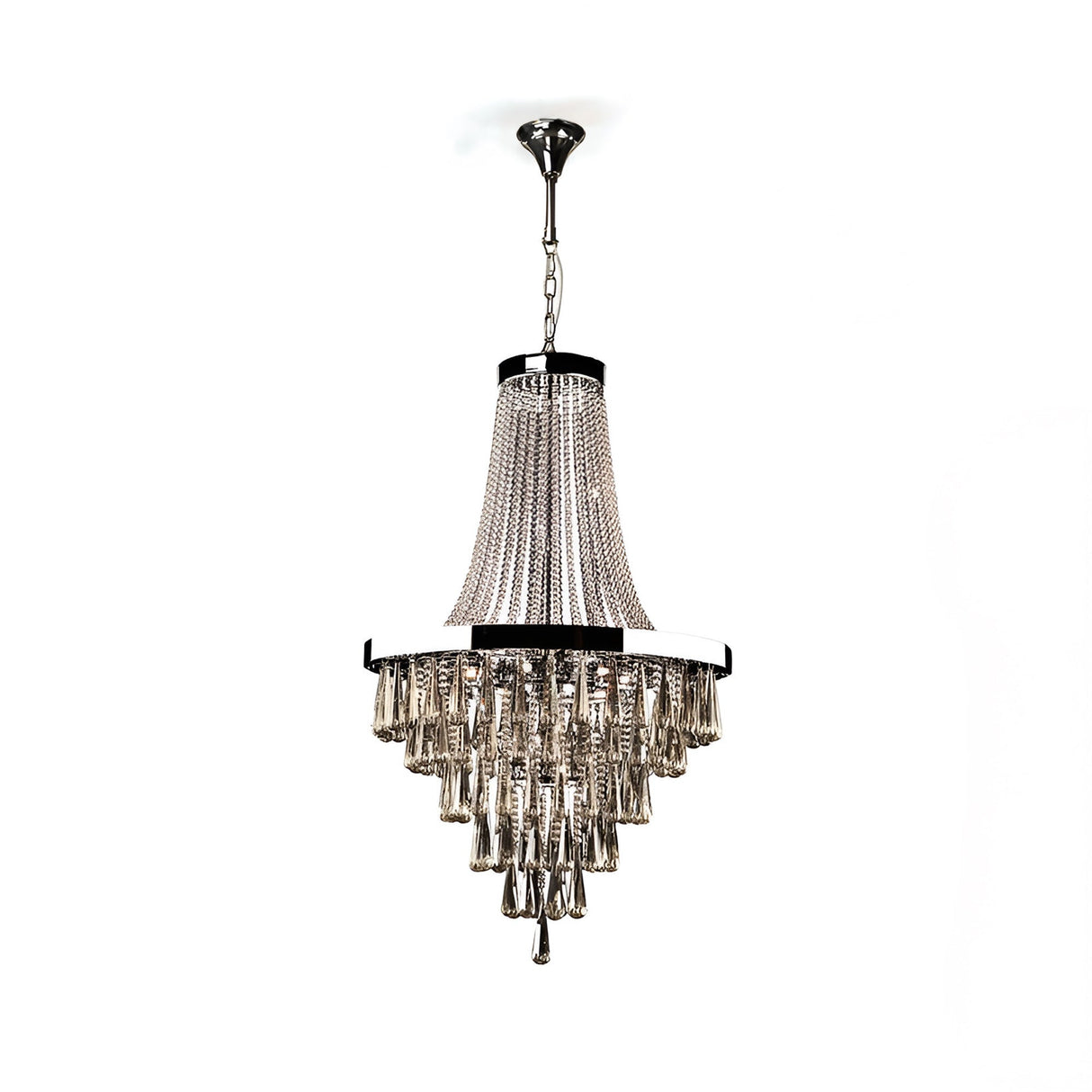 Palace 22 Light K9 Crystal Chandelier - Chrome (With Remote Control)