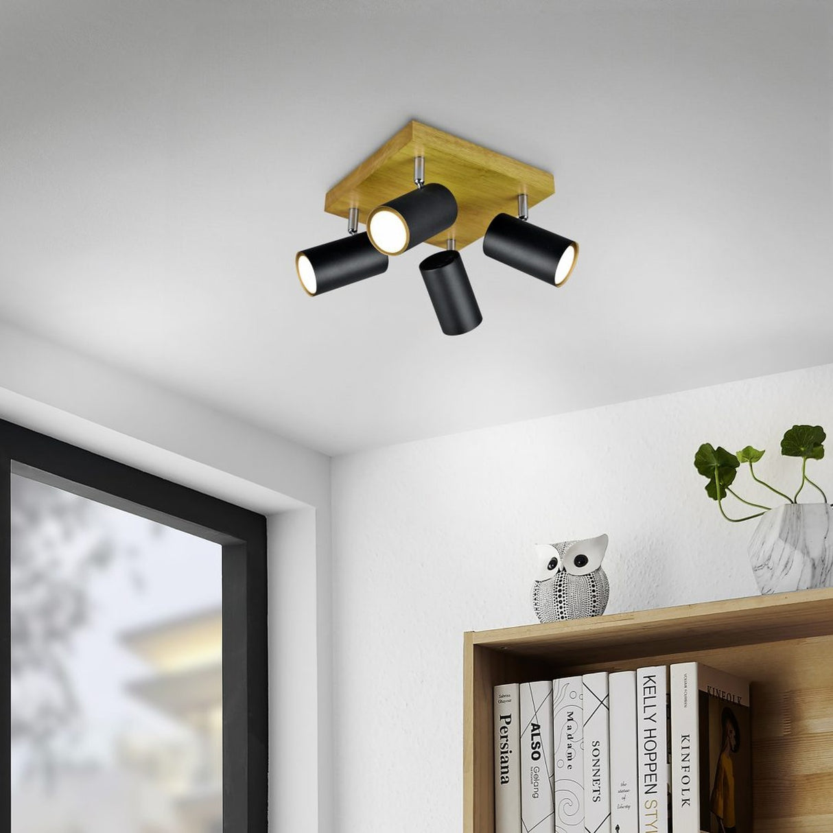 Marley 4 Light 22cm Spotlight – Matt Black
