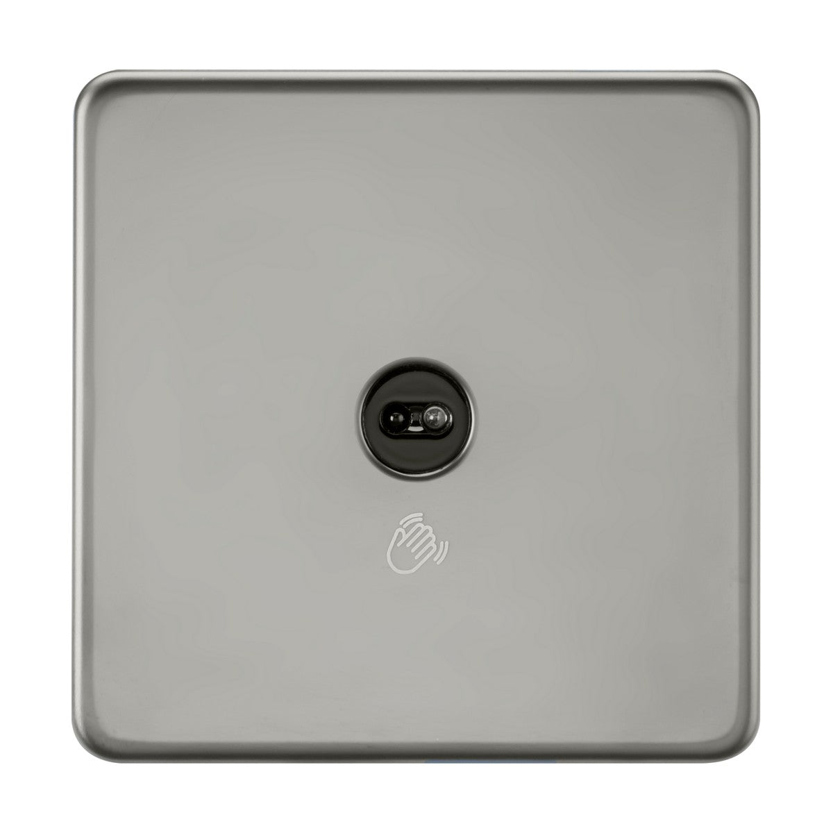 230V 1G 1-way Touchless Switch - Black Nickel