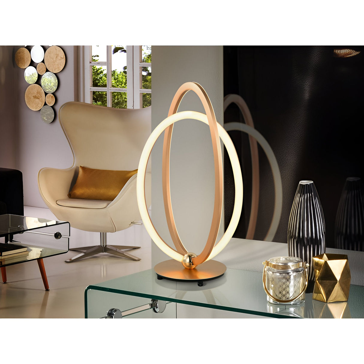 Ocellis LED Table Lamp 22W 3000K - Rose Gold