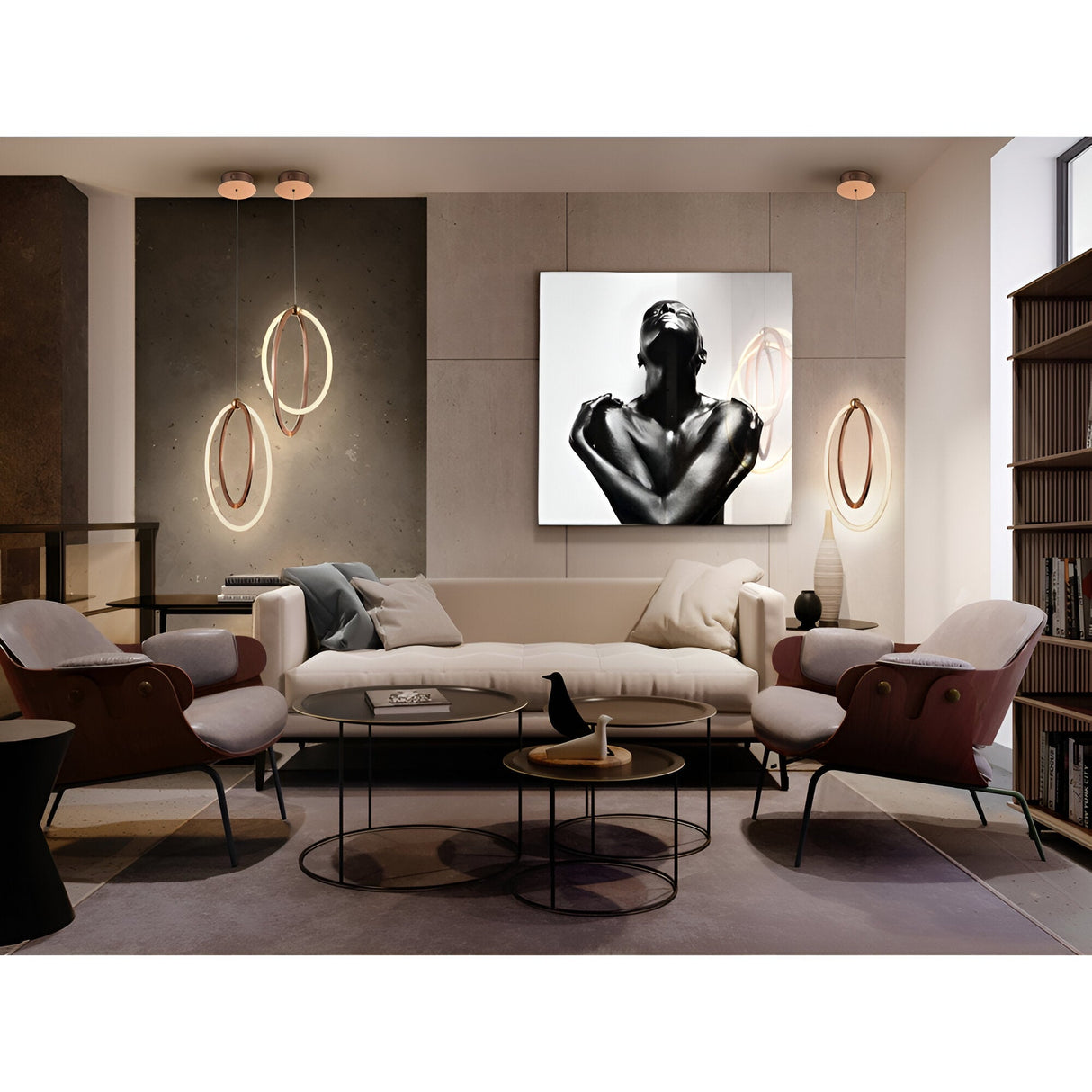 Ocellis LED Pendant Light 22W 3000K - Rose Gold