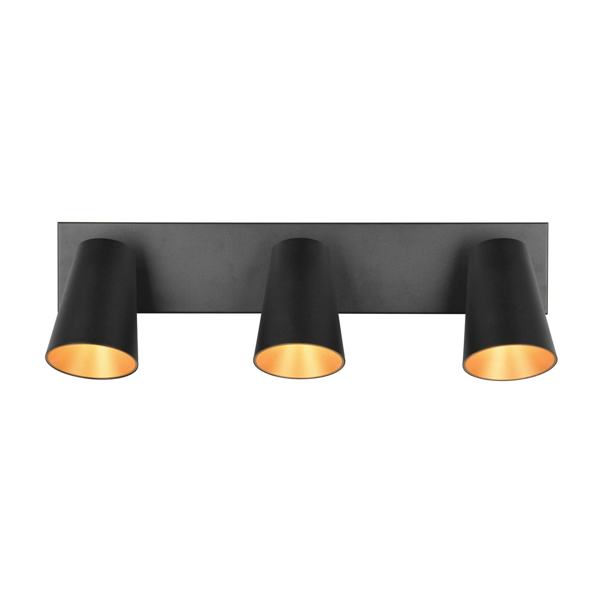 Sharp 3 Light Spotlight – Black & Gold