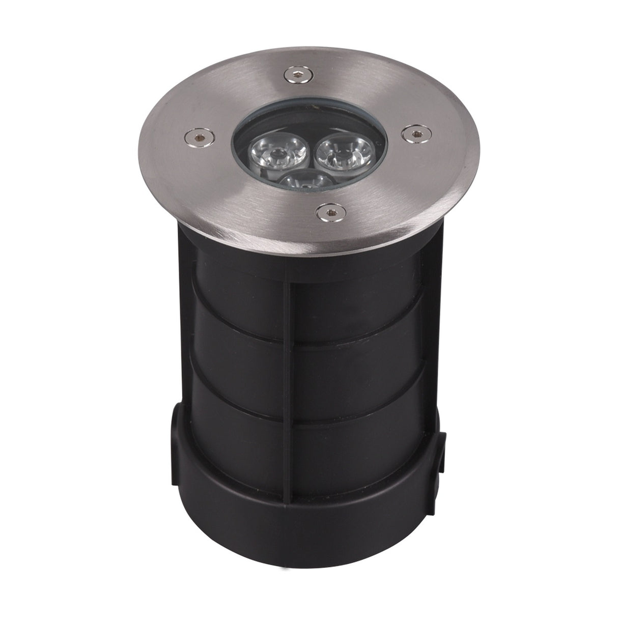 Belaja 11cm LED Ground Light – Satin Nickel