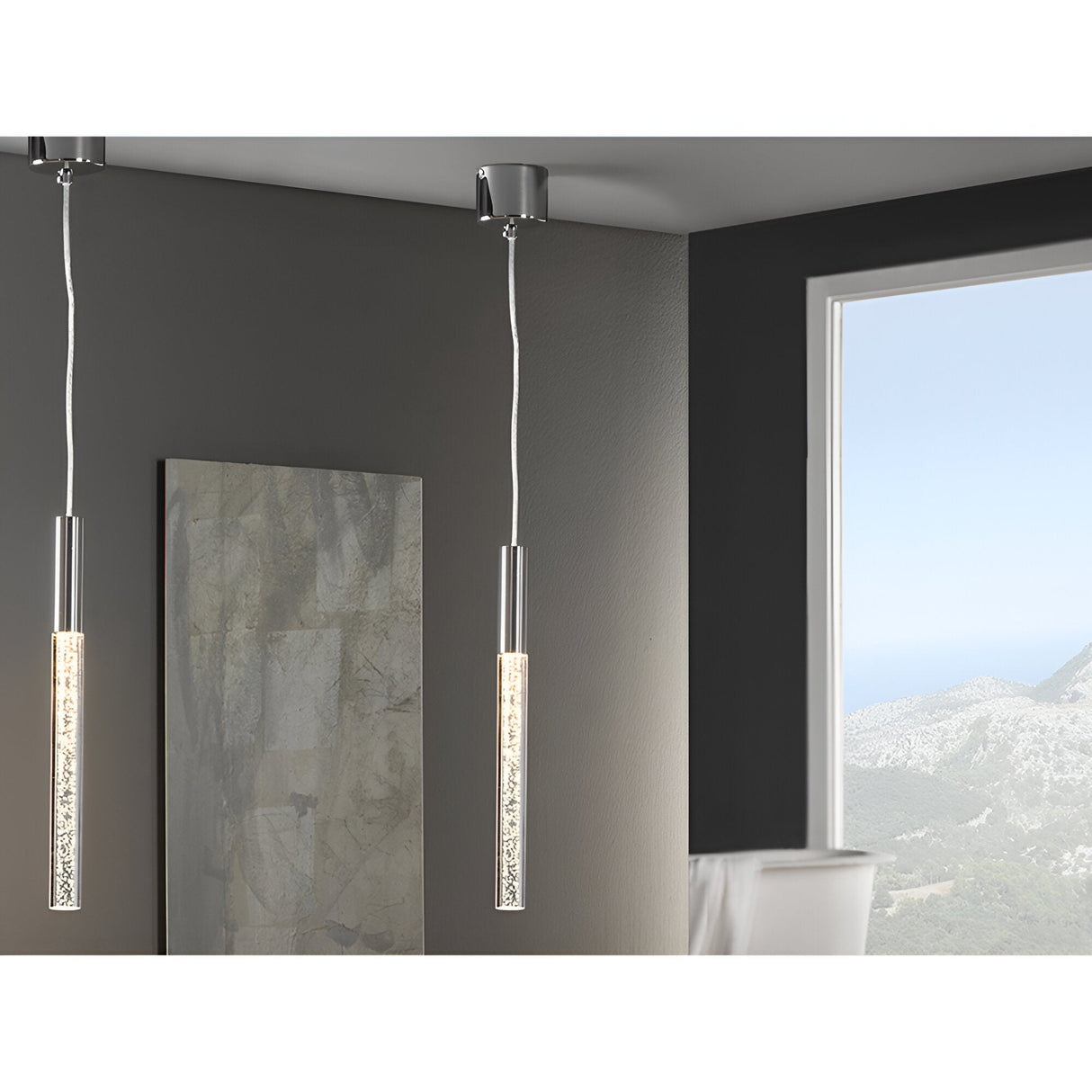 Cosmo 1 Light Pendant - Chrome