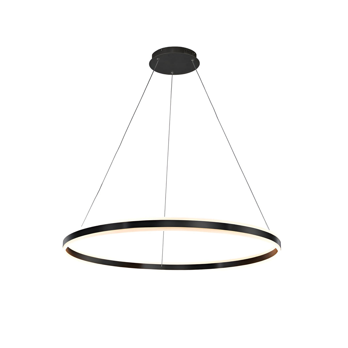 Helia LED Circular Suspension Light 55W 3000K - Matte Black