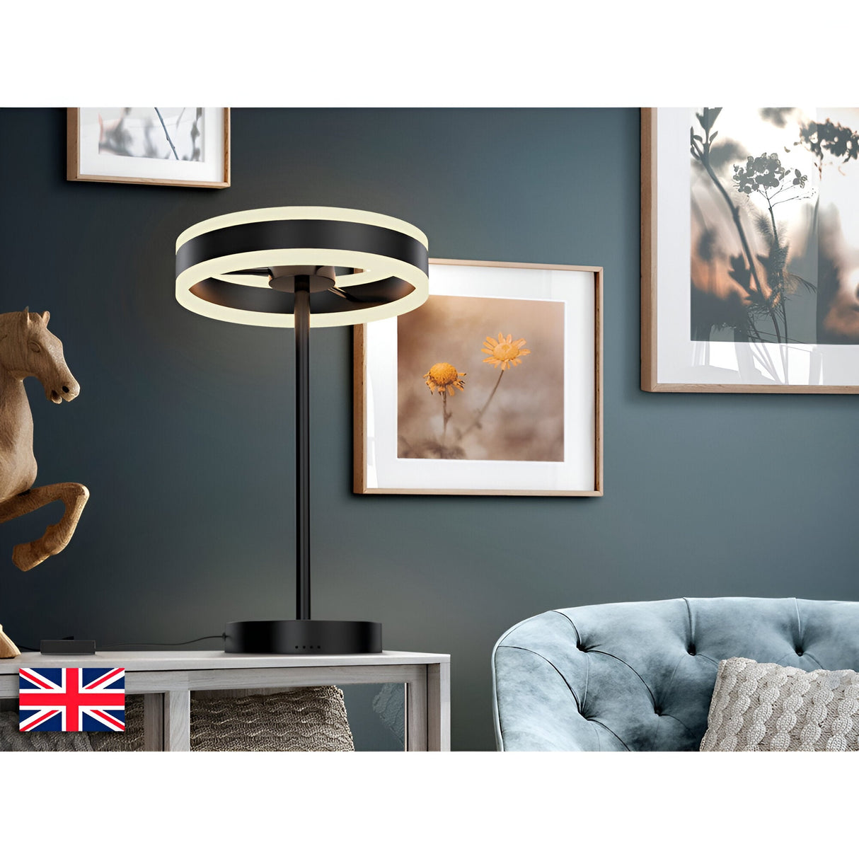 Helia LED Table Lamp 36W 3000K - Matt Black