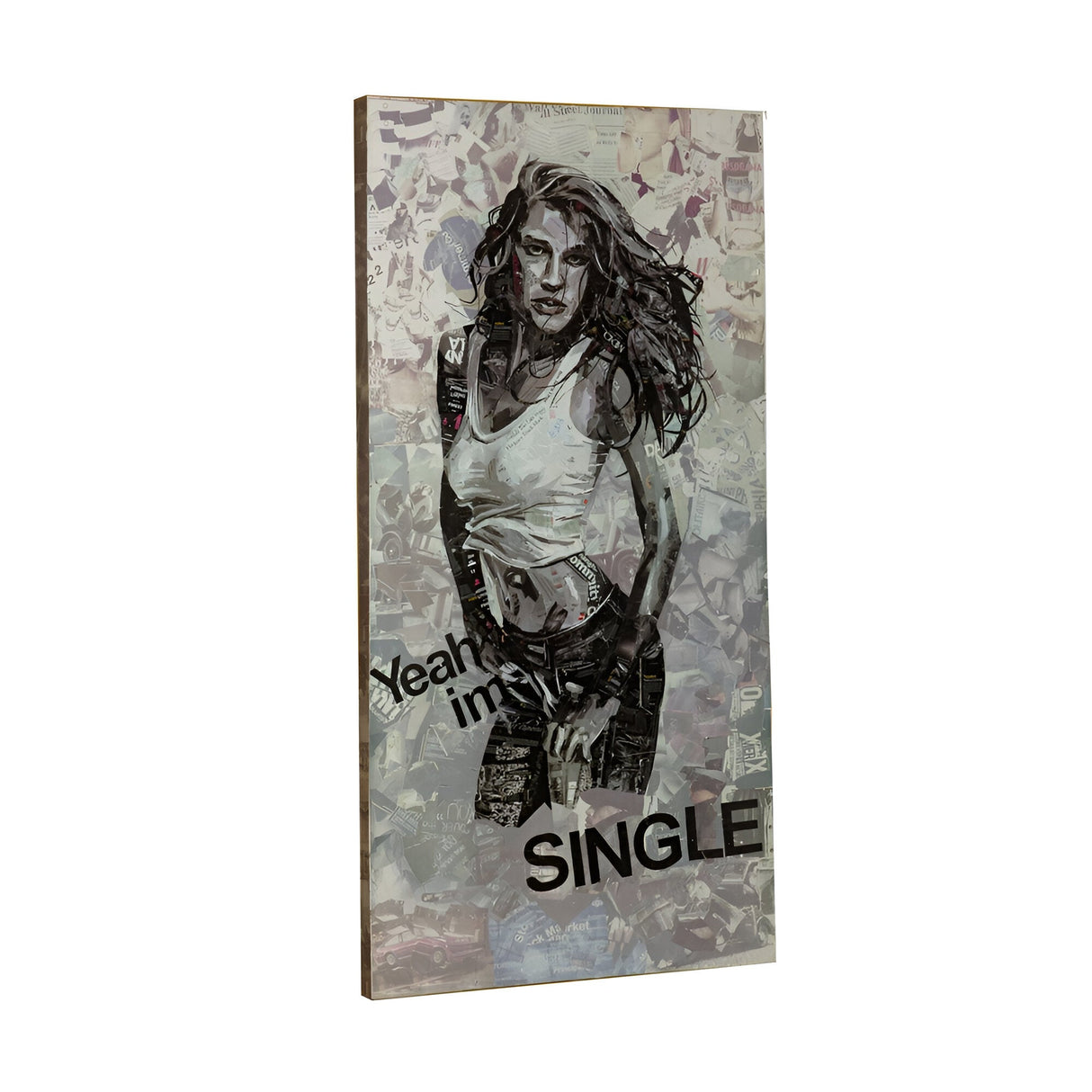 Loose Monochrome Photography Print – 100x200cm