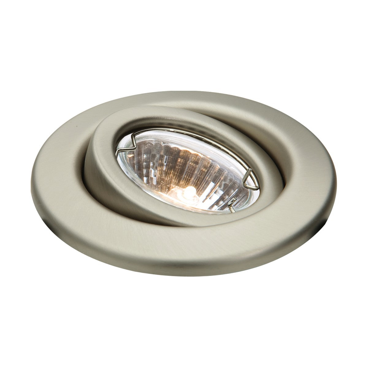 IP20 12V 50W max. L/V Brushed Chrome Gimbal Downlight