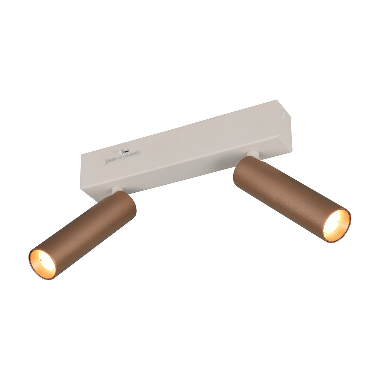 Ambala 2 Light LED Spotlight – Coffee