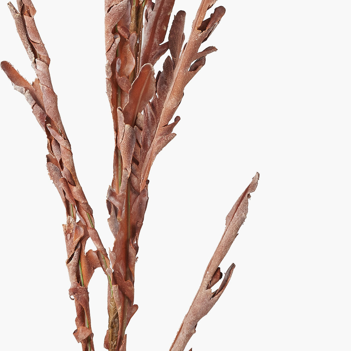 Mulberry Brown Autumn Leaf Pack of 6 Artificial Flowers - 109cm