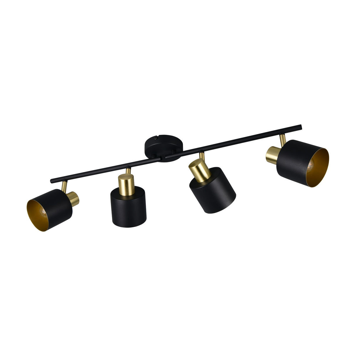 Eva 4 Light Spotlight – Black & Gold