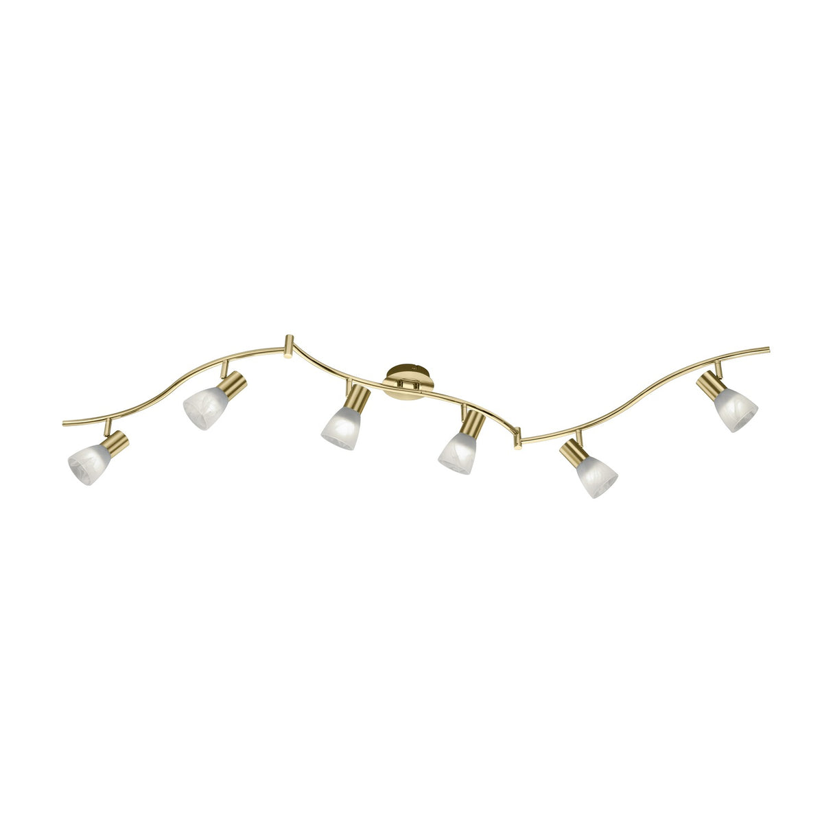 Levisto 6 Light LED Spotlight – Satin Brass