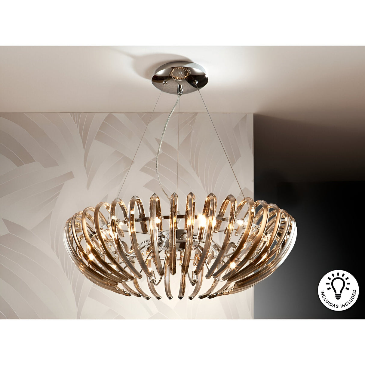 Ariadna 12 Light Crystal Chandelier - Champagne