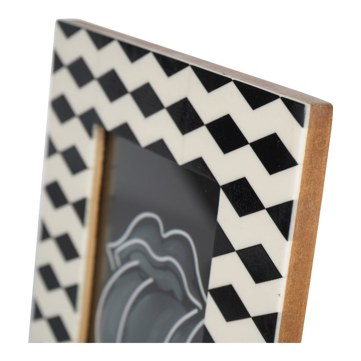 Anya Black & White Photo Frame - 10x15cm